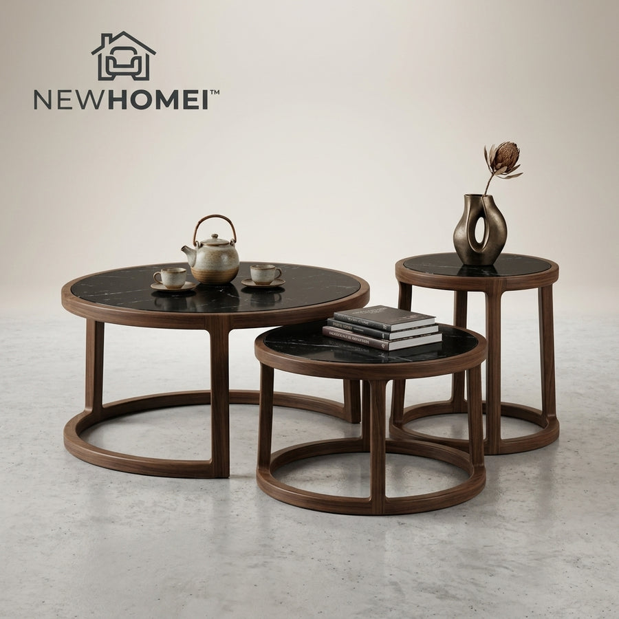 Newhomei™ Halo Round Coffee Table Set